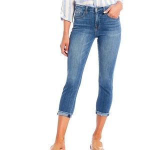 7 For All Mankind Cropped Straight Leg Jeans - Size 27